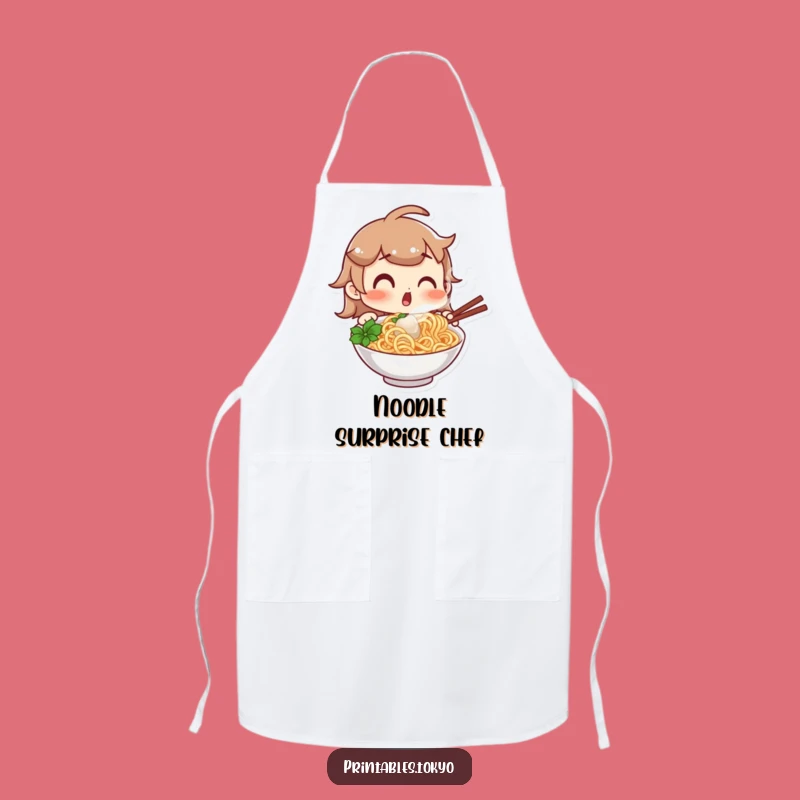 Funny Noodle Chef Apron: Cook with Surprise and Delicious Intent