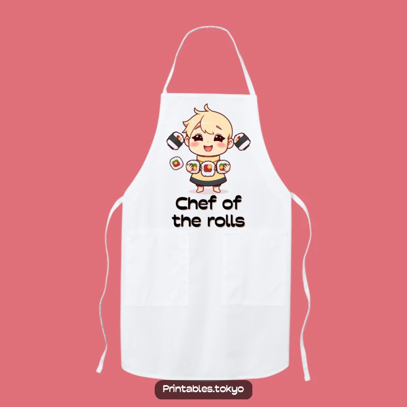 Funny Sushi Juggling Apron: Cook Up Laughs in the Kitchen with This Hilarious Gear