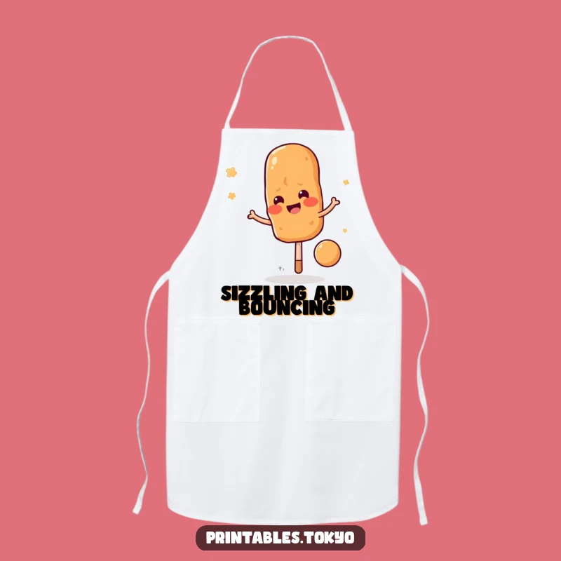 Funny Yakitori Skewer Bounce Apron: Grill with Glee, The Perfect Funny Gift!