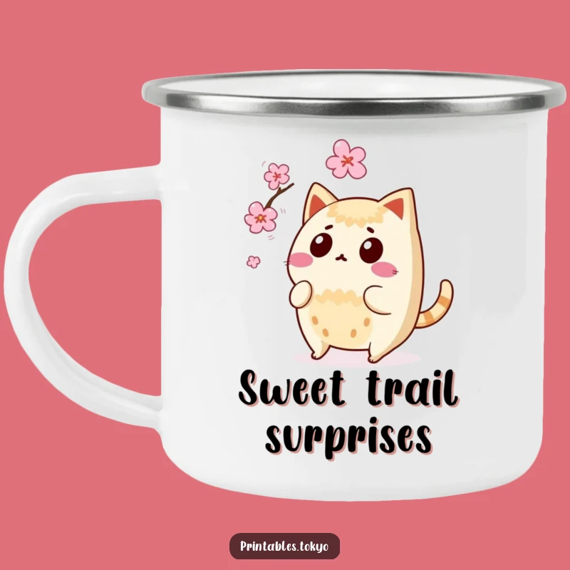 Funny Taiyaki Surprise Camping Mug: Adventure Sweetness, Blossom Dodge, Awesome Funny Gift!