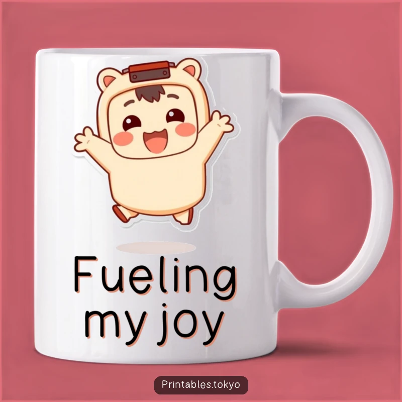 Funny Bento Jumper Mug: Happy Character Design, Your Perfect Funny Gift for Food Lovers!