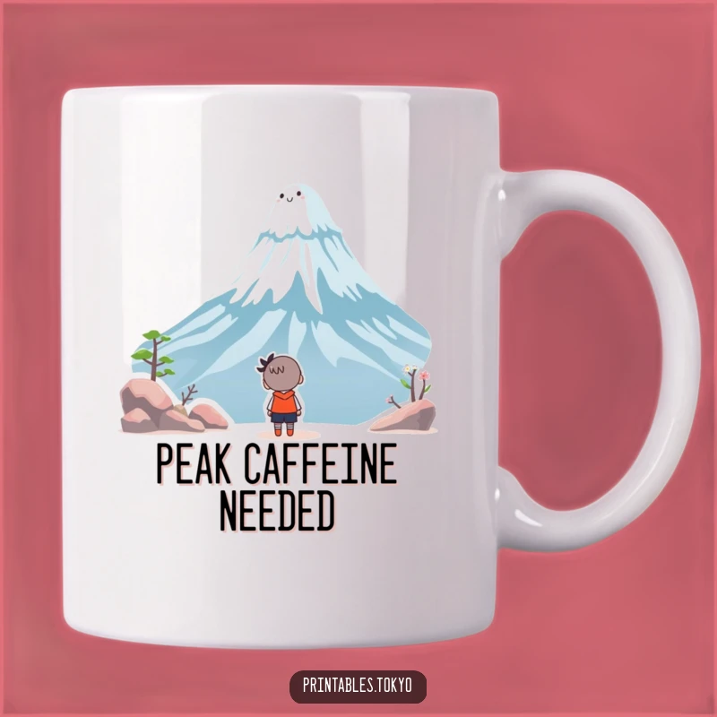 Funny Fuji Wonder Mug - Whimsical Character Art - Hilarious Travel Gift for Explorers