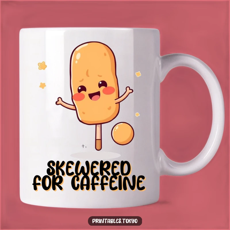 Funny Yakitori Skewer Baller Mug: The Ultimate Funny Gift for Foodie Fun!