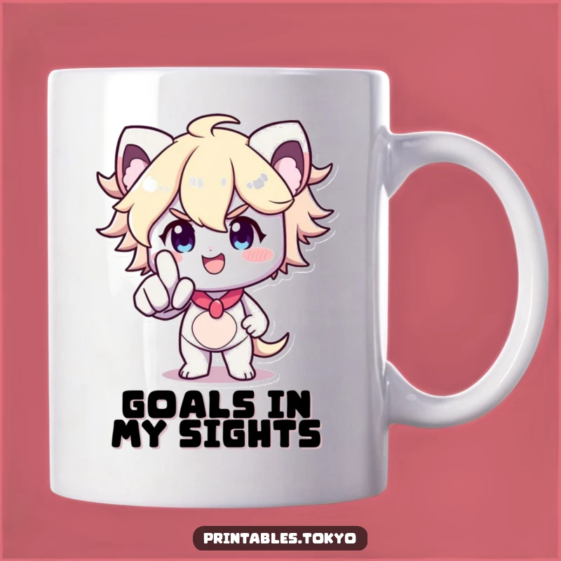 Funny Forward Pointer Mug: Determined Character, Your Perfect Funny Gift for Motivation!