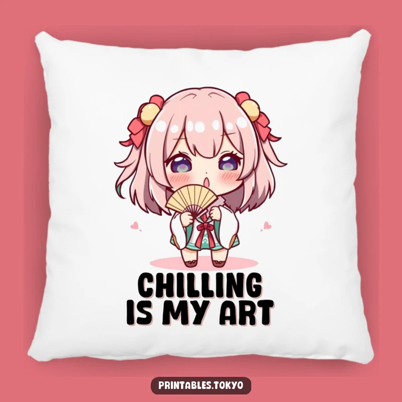 Funny Fan Wielder Pillow: Cozy Character Cushion, A Hilarious Funny Gift for Ultimate Comfort!