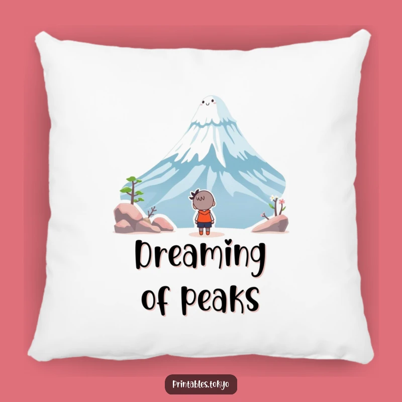 Funny Fuji Wonder Pillow - Cozy Character Cushion - Whimsical Japanese Gift