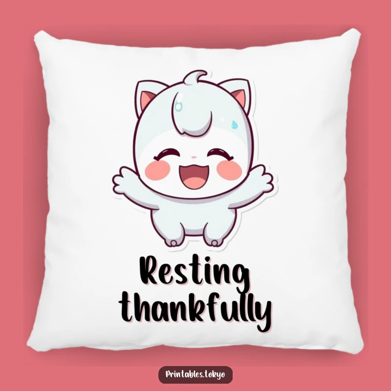 Funny Bowing Pillow - Comfy Thanks, Hilarious Comfort Gift!