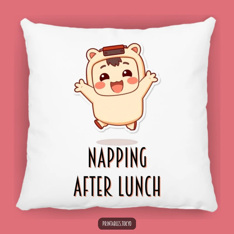 Funny Bento Jumper Pillow: Cozy Character Cushion, A Hilarious Funny Gift for Foodie Dreams!