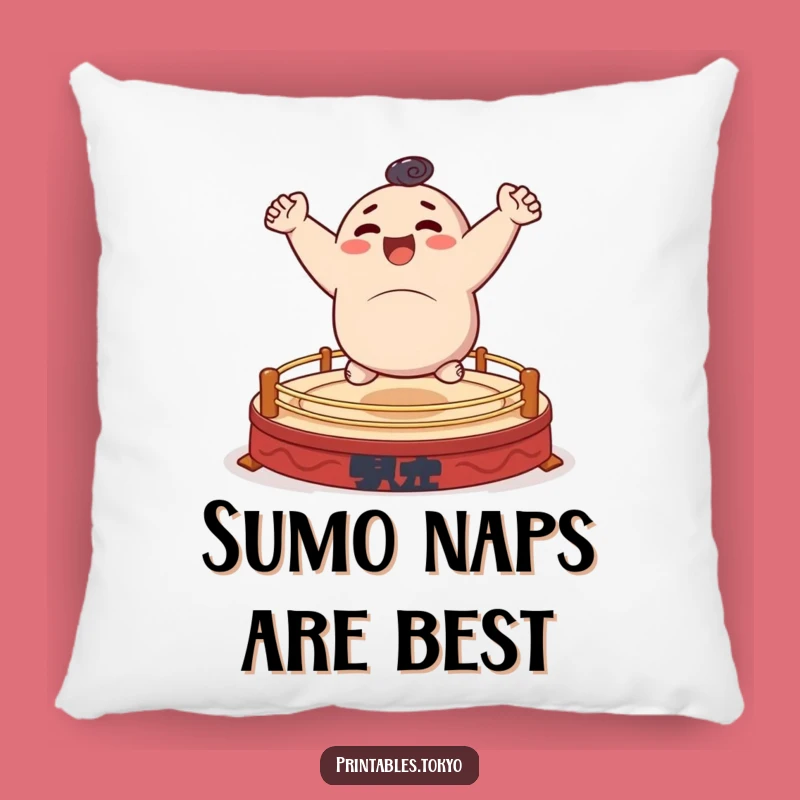 Funny Sumo Bouncer Pillow - Cozy Comfort with Energetic Fun, Perfect Funny Gift
