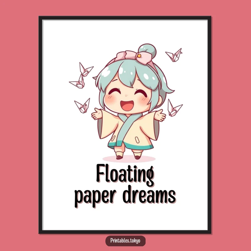 Funny Crane Juggling Digital Art - Whimsical Smiling Character - Instant Humor Download Gift