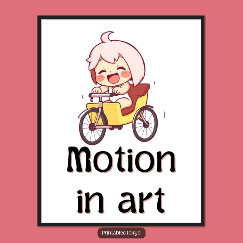 Funny Giggling Rickshaw Digital Art - Instant Downhill Humor for Your Walls