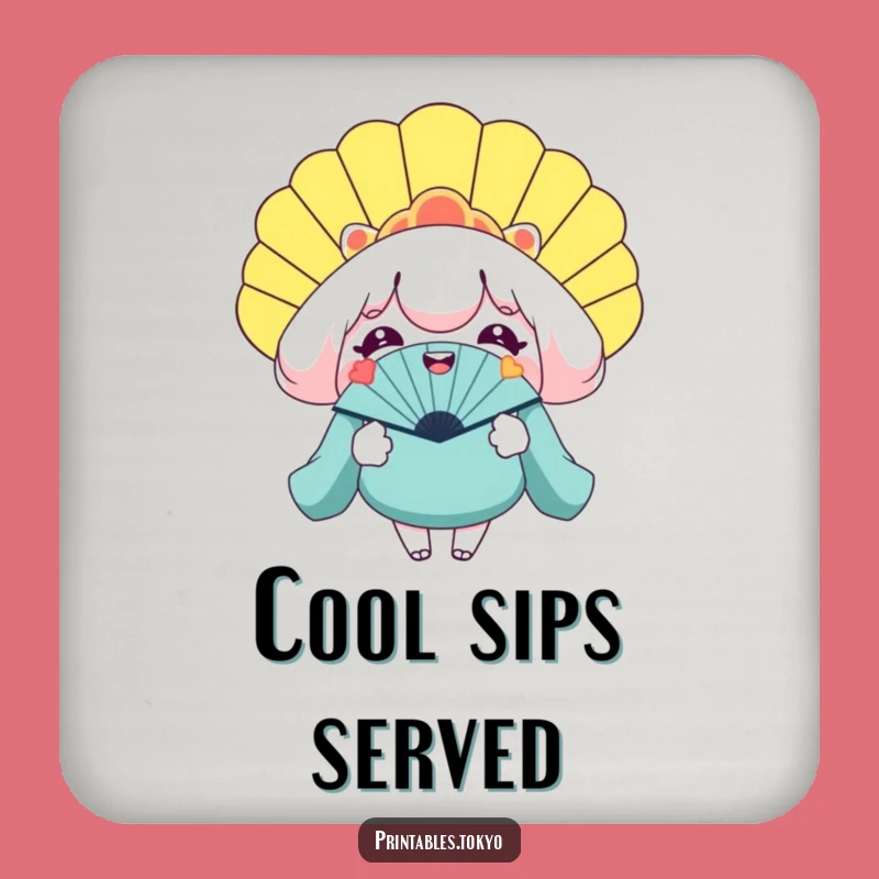 Funny Giant Fan Coaster - Smiling Character Protection Gift