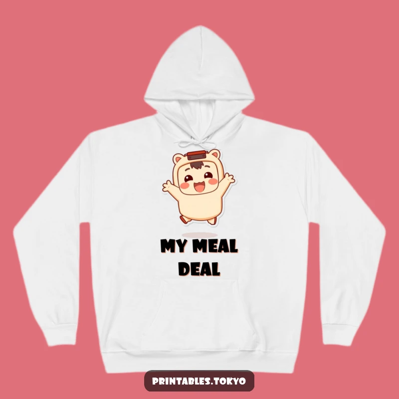 Funny Bento Jumper Hoodie: Cozy Character Sweatshirt, Your Perfect Funny Gift for Snack Lovers!