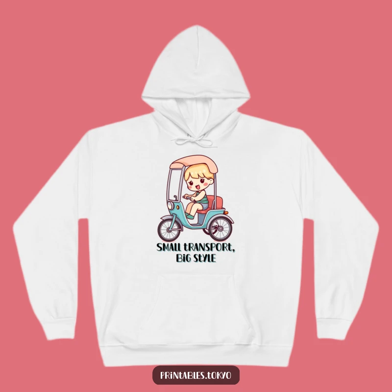 Funny Rickshaw Hoodie - Cozy Character Comfort, Ideal Humorous Gift