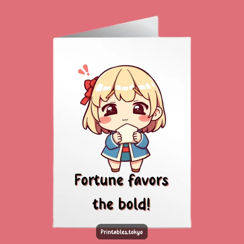 Free Printable Birthday Card: Confused Fortune Cookie, Funny Downloadable Gift for Quirky Wishes