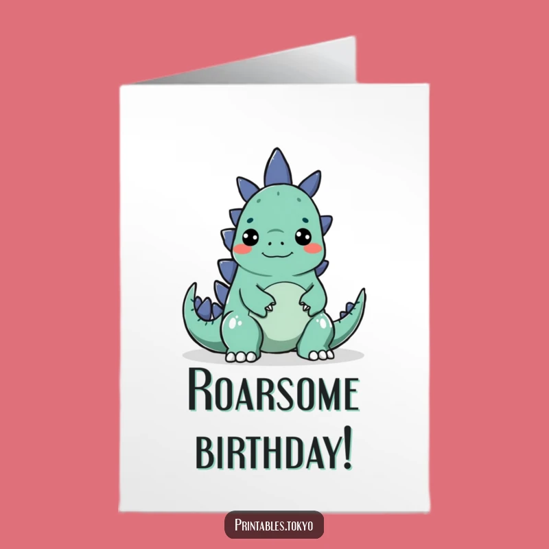 Free Printable Birthday Card: Godzilla Surprise Character, Hilarious Downloadable Gift