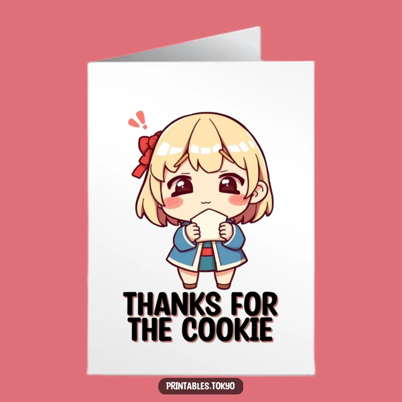 Free Printable Thank You Card: Fortune Cookie Confusion, Funny Downloadable Gift for Quirky Thanks