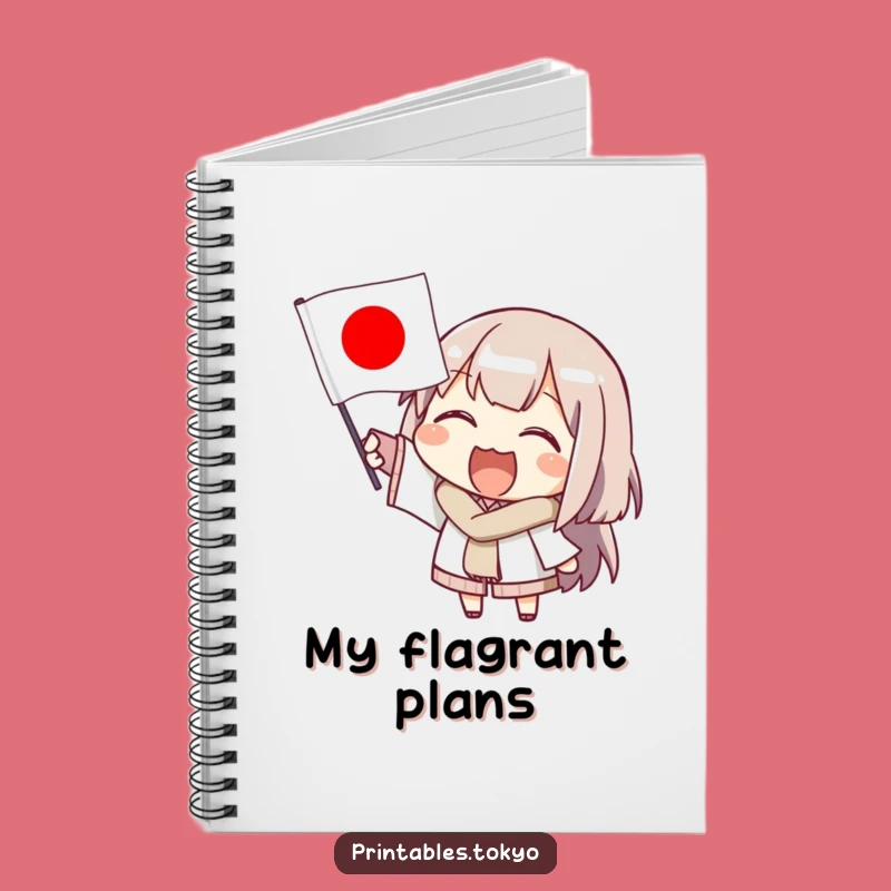 Funny Flag Notebook: Waving Character, Ideal Humorous Gift for Writers