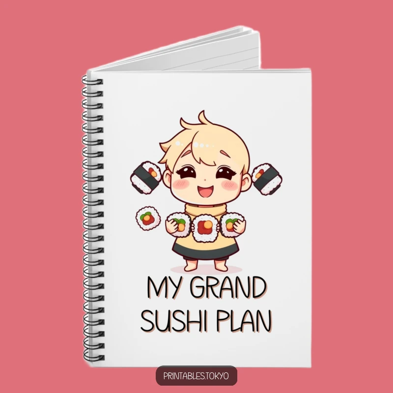 Funny Sushi Juggling Notebook: Jot Down Ideas with This Hilarious Stationery