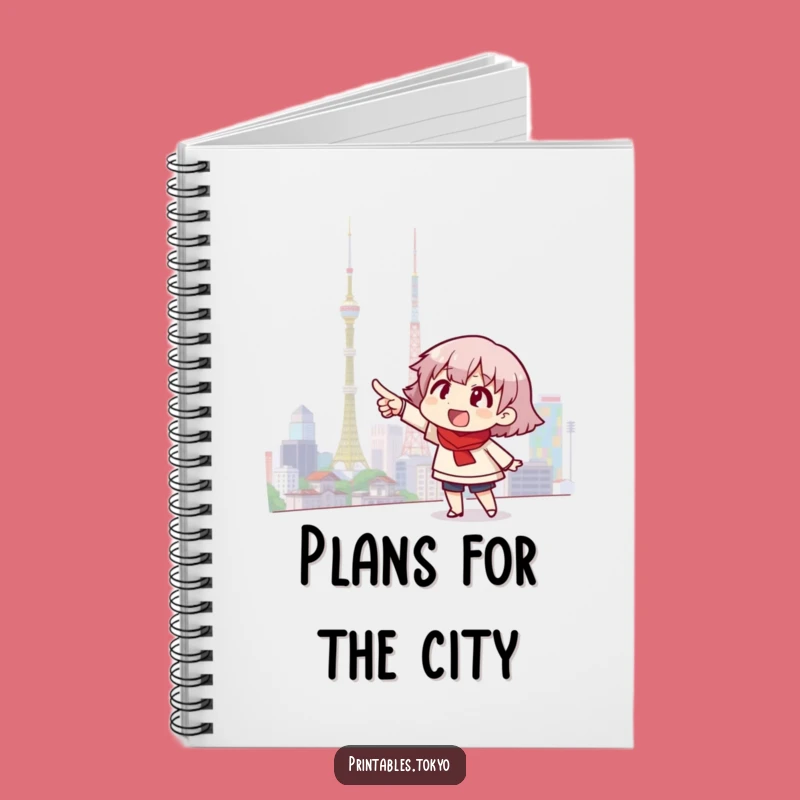 Funny Tokyo Skyline Notebook - Plan Your Adventure, Perfect Gift!