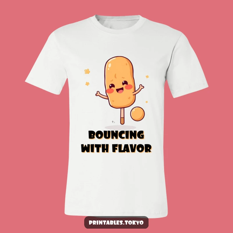 Funny Yakitori Skewer Bounce T-Shirt: Wear Your Playfulness, A Hilarious Funny Gift!