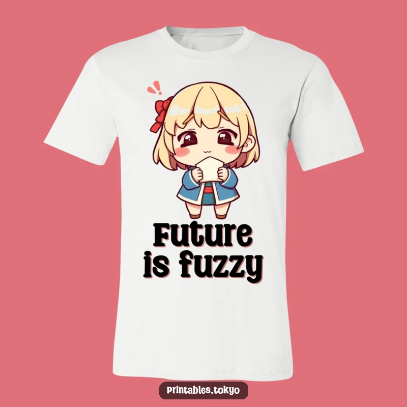 Funny Confused Fortune Cookie T-Shirt - Puzzled Character, Hilarious Tee!