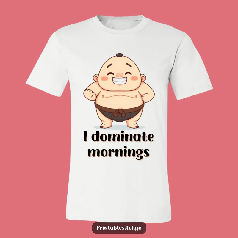 Funny Sumo Warrior T-Shirt: Bold Wrestler Grin Tee, Ideal Funny Gift