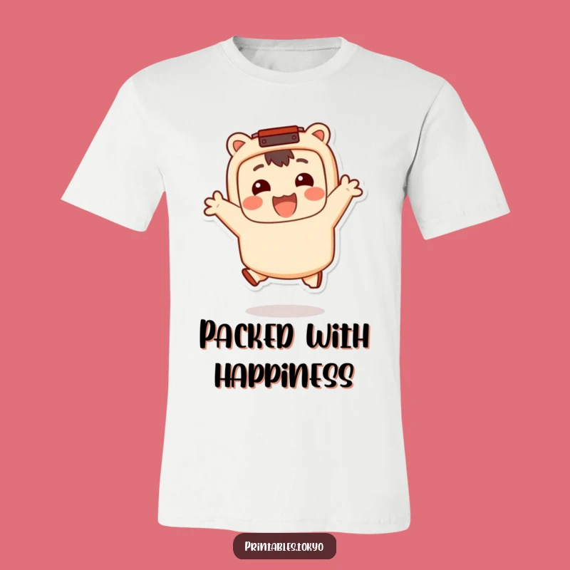Funny Bento Jumper T-Shirt: Happy Character Tee, Your Go-To Funny Gift for Foodies!
