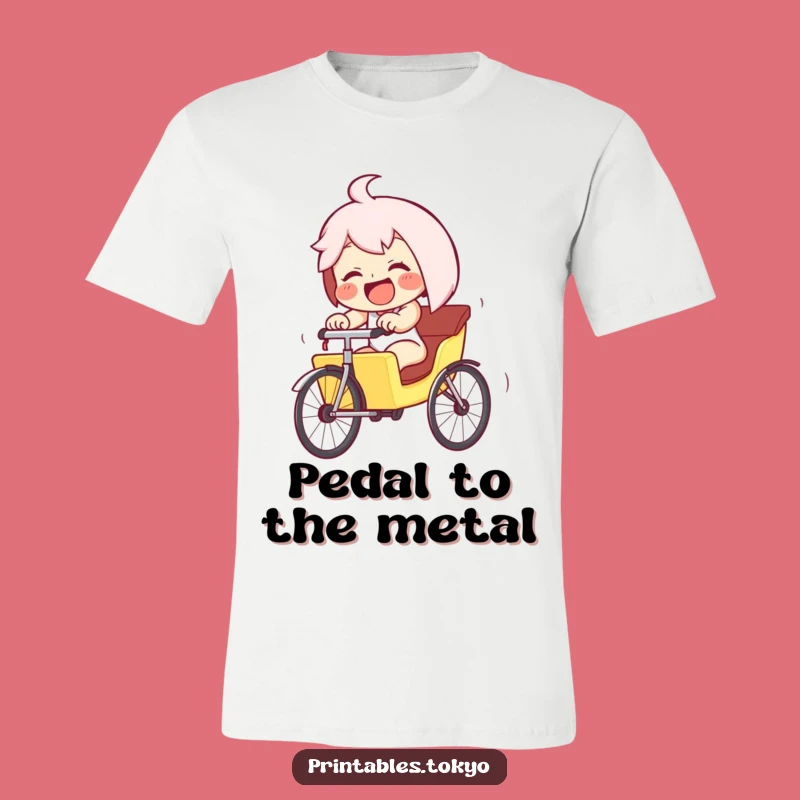 Funny Giggling Rickshaw T-Shirt - Wear Your Hilarious Downhill Adventure