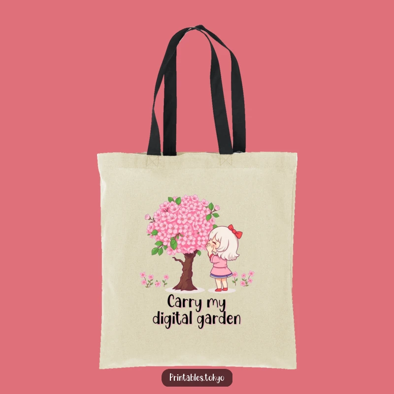 Funny Pixel Bouquet Tote Bag: Carry Your Digital Garden, Perfect Accessory