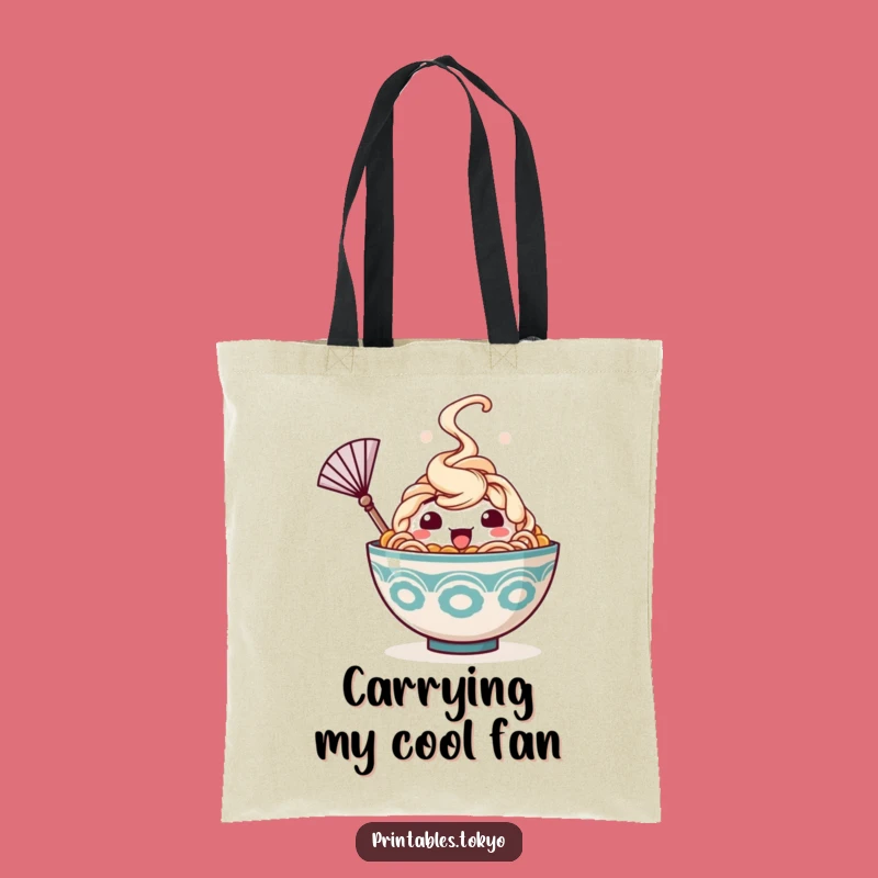 Funny Ramen Tote Bag: Happy Bowl Fan - Practical & Hilarious Carryall