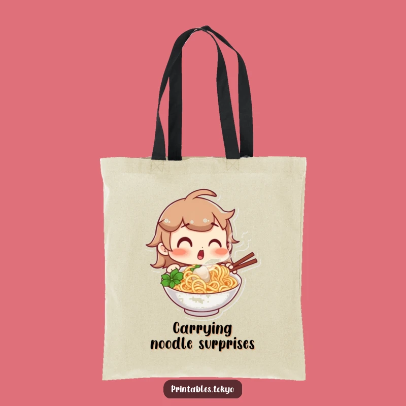 Funny Noodle Quest Tote Bag: Carry Your Love for Surprise Noodly Goodness