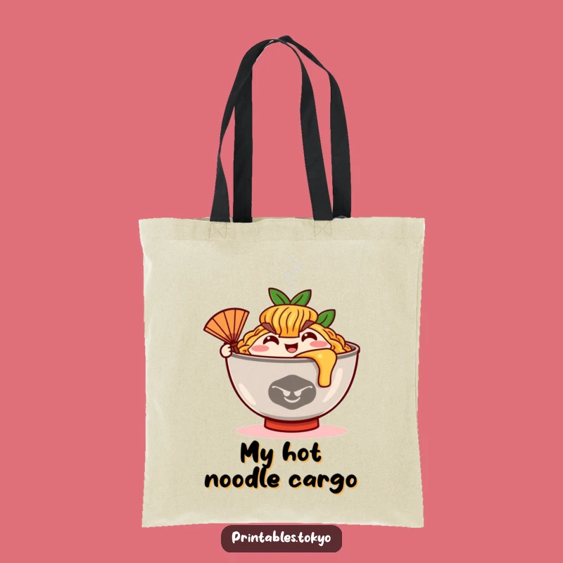 Funny Ramen Fan Tote Bag: Carry Your Comfort, Noodle Vibes, Great Funny Gift!