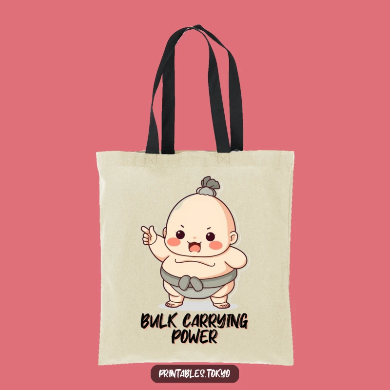Funny Sumo Wrestler Tote Bag - Carry Your Essentials with Bold Style