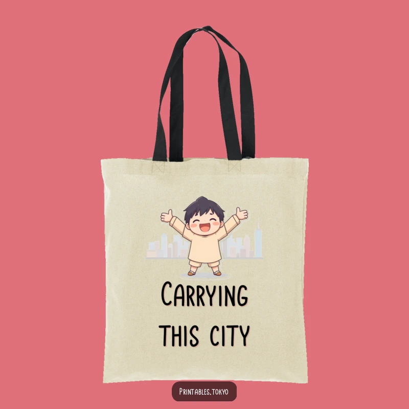 Joyful City Embrace Tote Bag: Carry Your Urban Passion!